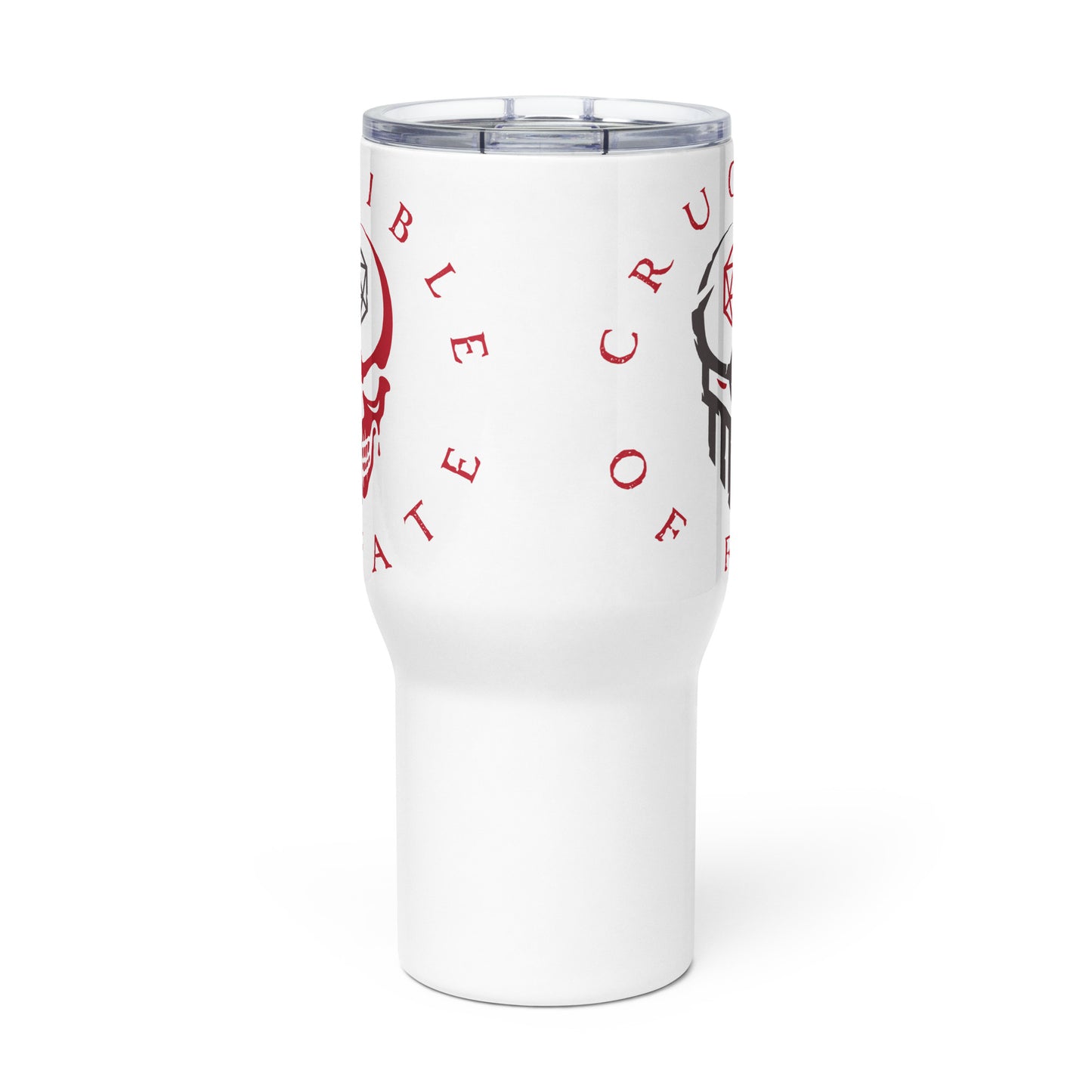 Travel mug with a handle